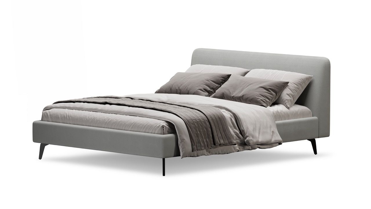 Кровать Симпл на ножках 180х200 велюр velutto soft 992