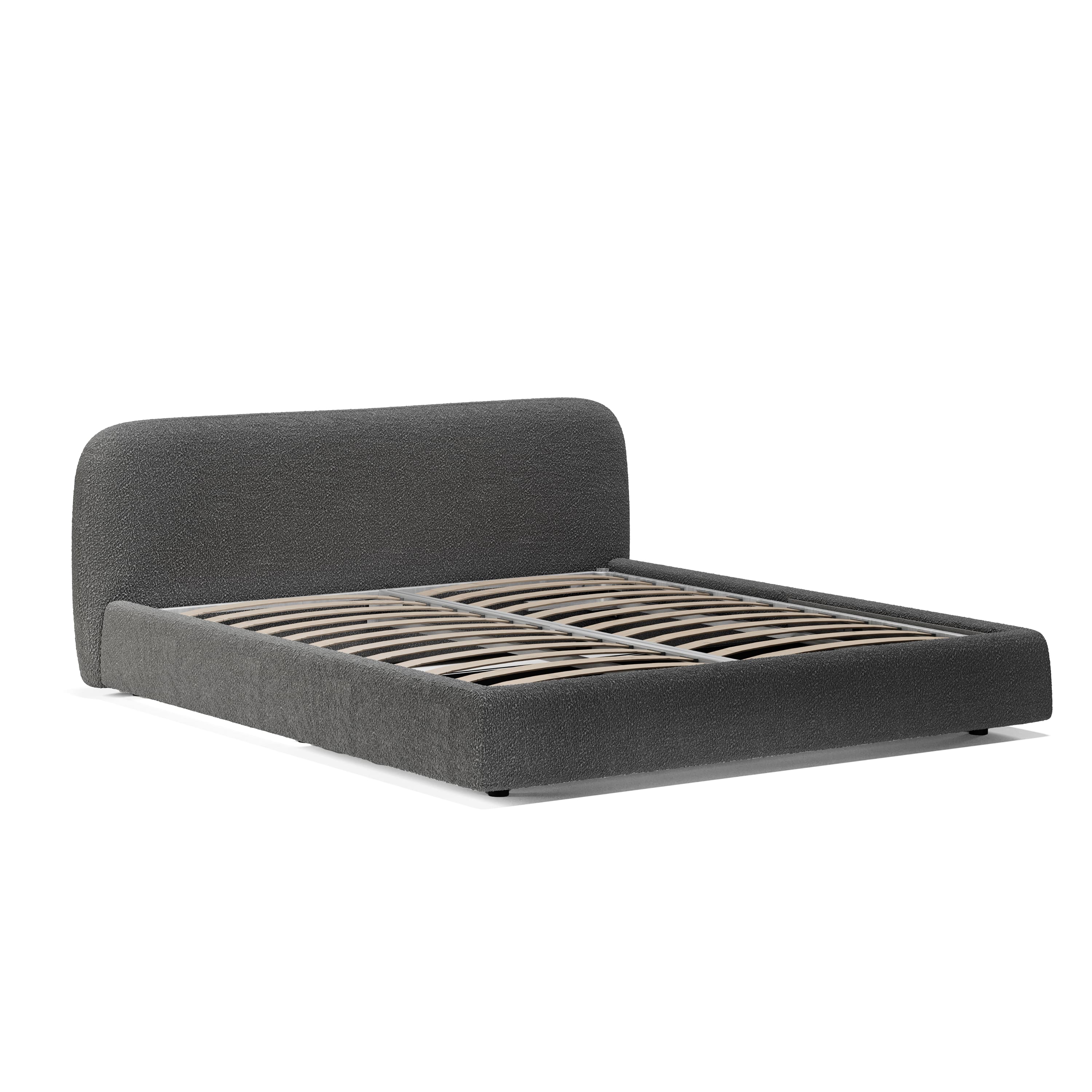 Кровать Лагом букле buckle dark grey 1.6х2.0