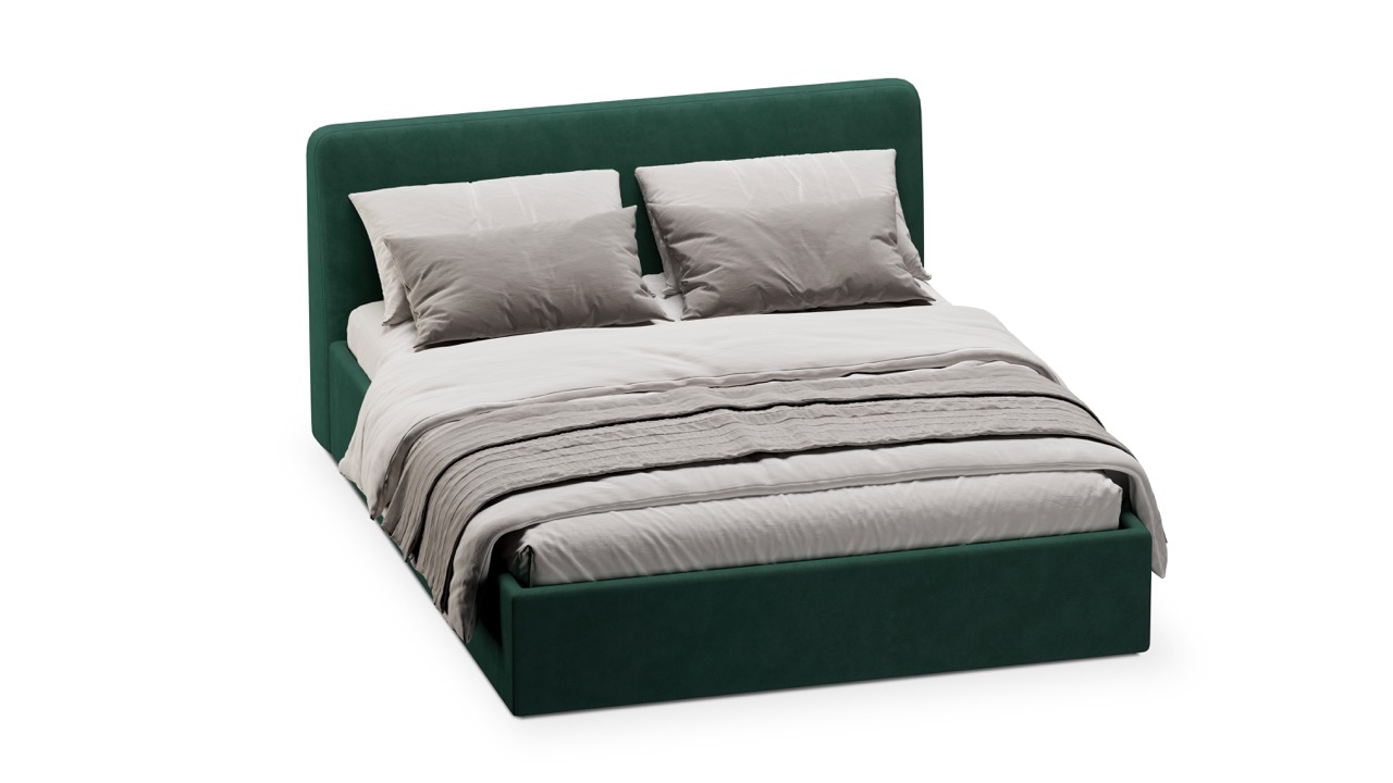 Кровать Симпл 180х200 велюр velutto soft 667