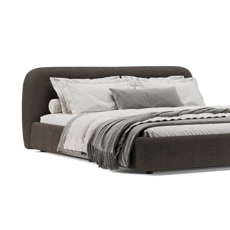 Кровать Лагом букле buckle brown 1.4x2.0