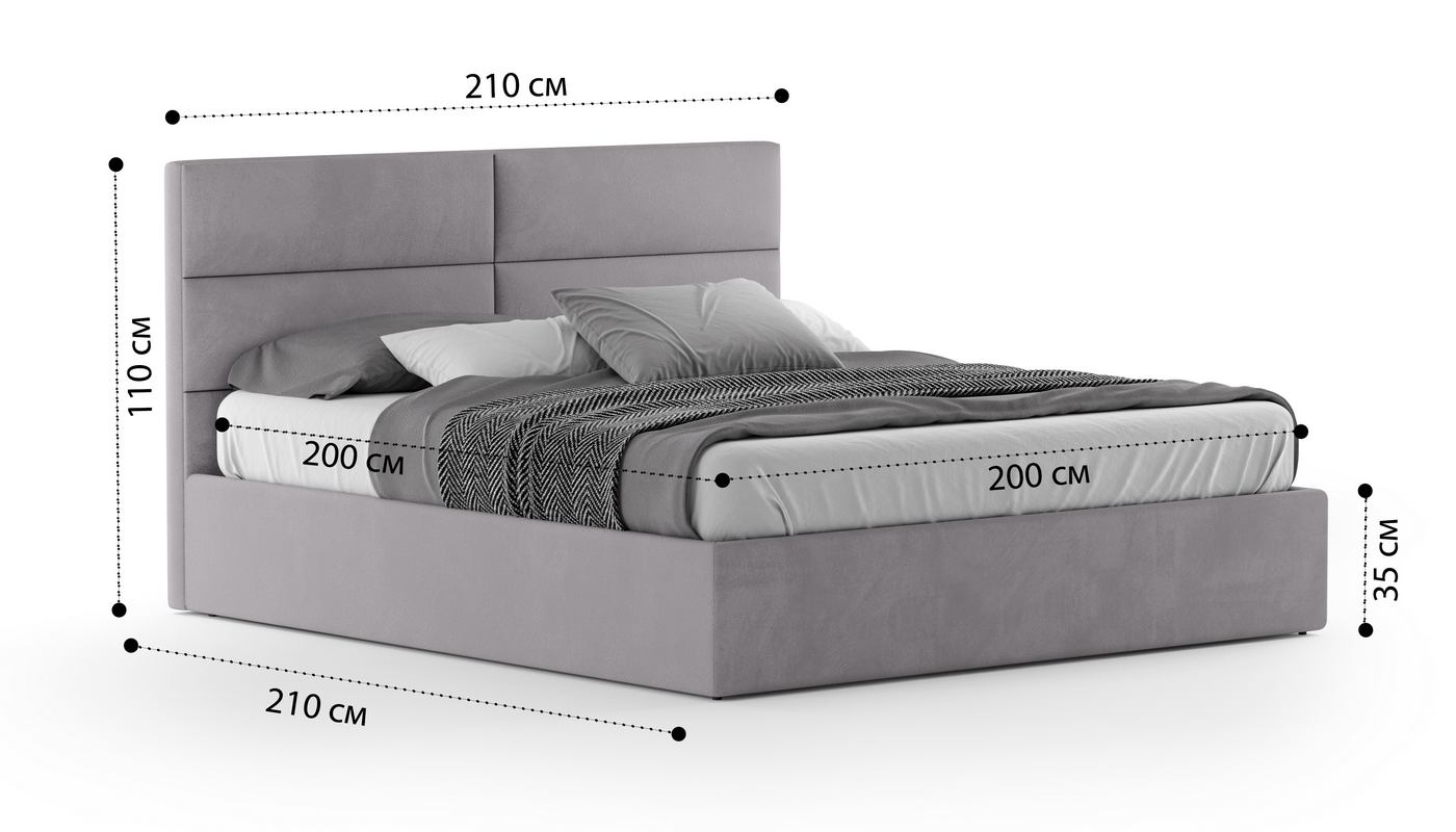 Кровать Орландо 2.0 VELUTTO 008