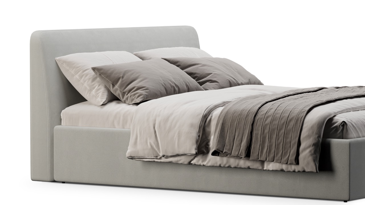 Кровать Симпл 120х200 велюр velutto soft 992